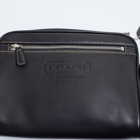 Coach Handbags - NWT COACH 1941 Collection Black Leather Clutch